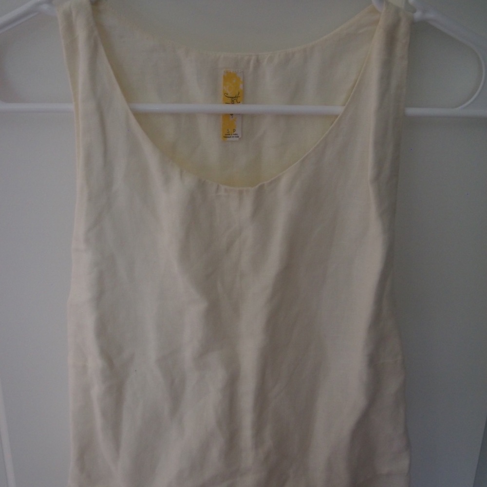 Free People Cream Racerback Dress